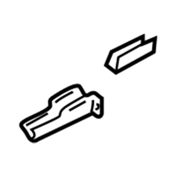 4878795AC Mopar Extension-Rear Rail Rear Bumper RIGHT/LEFT Illustration 1 of 1