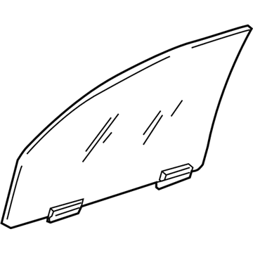 55364647AB Mopar Front Door Glass Illustration 1 of 1