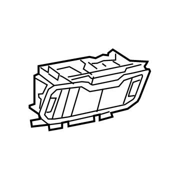 Mopar 5YE151L1AH Instrument Panel Drawer 5YE151L1AH Mopar Instrument Panel Drawer Illustration 1 of 1