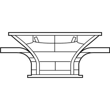 Mopar 68003440AB Defroster Duct 68003440AB Mopar Defroster Duct Illustration 1 of 1