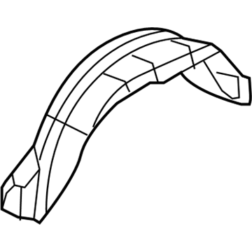55157412AB Mopar Shield-Fender Side Illustration 1 of 1