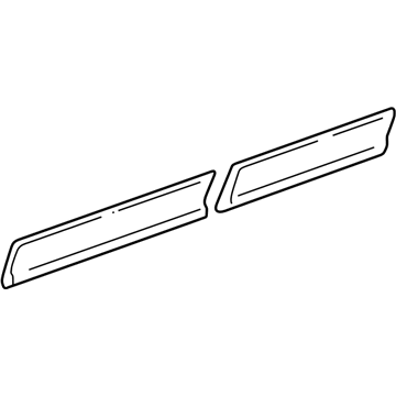 2001 Dodge Ram Wagon Door Moldings - 55274960AB