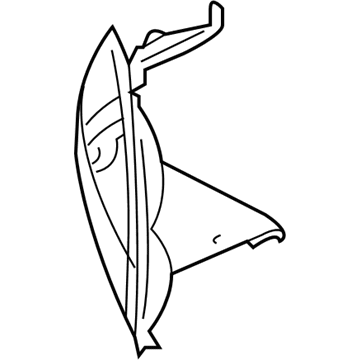 Mopar 68005393AA Headlamp Support Panel 68005393AA Mopar Headlamp Support Panel Illustration 1 of 1