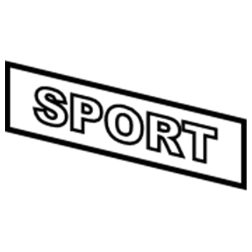 55156273AF Mopar Nameplate Illustration 1 of 1