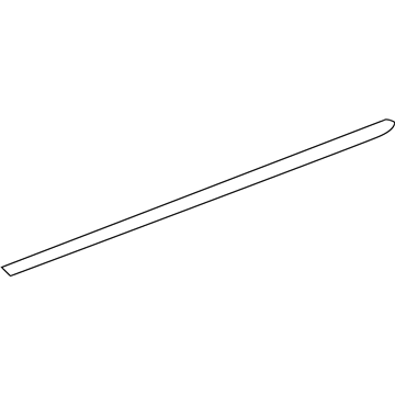 Mopar XG25TZZAB Front Door Molding XG25TZZAB Mopar Front Door Molding Illustration 1 of 1