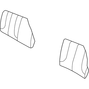 1AV861DVAA Mopar Rear Seat Back Cover Right Illustration 1 of 1