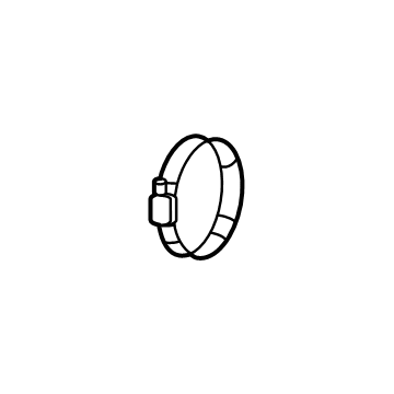 6513275AA Mopar CLAMP-AIR CLEANER DUCT Illustration 1 of 1