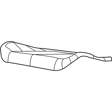 1HV591K2AA Mopar Rear Seat Cushion Cover&Foa Illustration 1 of 1