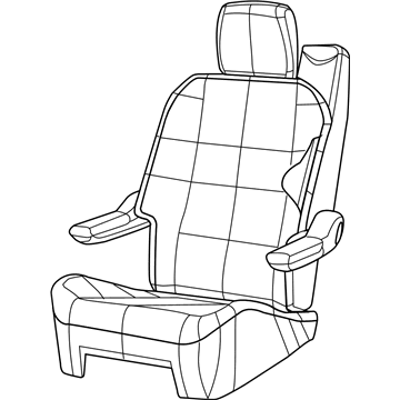 1EQ121D5AC Mopar Rear Quad Seat Illustration 1 of 1