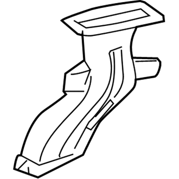 5058336AC Mopar Defroster Duct Illustration 1 of 1