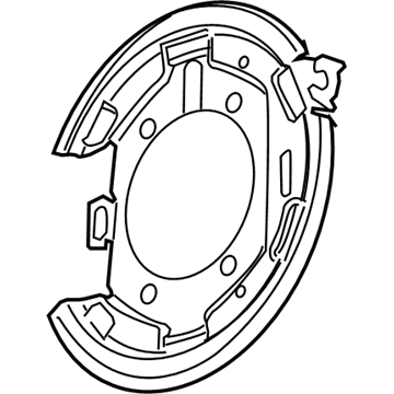 5103206AA Mopar Plate-Backing Illustration 1 of 1