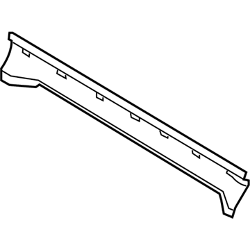 5104159AA Mopar Rear Bumper Reinforcement Illustration 1 of 1