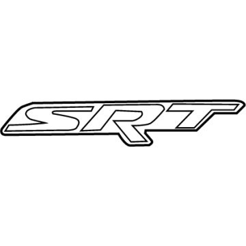 68225698AA Mopar NAMEPLATE-SRT Illustration 1 of 1