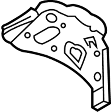 55175065AC Mopar Wheelhouse Reinforcement Illustration 1 of 1