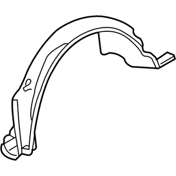 Mopar 56052388AA Splash Shield 56052388AA Mopar Splash Shield Illustration 1 of 1