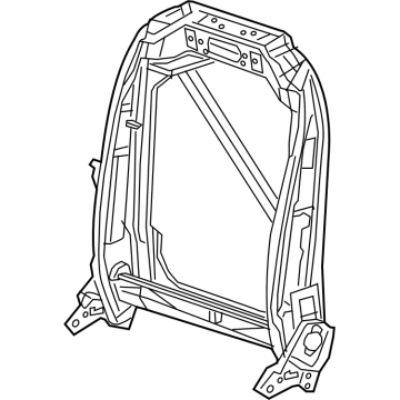 68404581AB Mopar Front Seat Back Frame Illustration 1 of 1