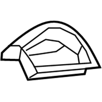 1DE89XDVAC Mopar Cluster Bezel Illustration 1 of 1