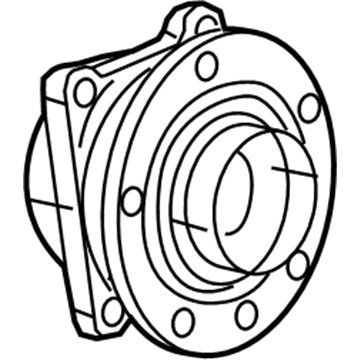 68346842AA Mopar Wheel Hub Illustration 1 of 1
