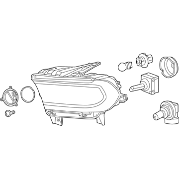 68261182AI Mopar Headlamp Illustration 1 of 1