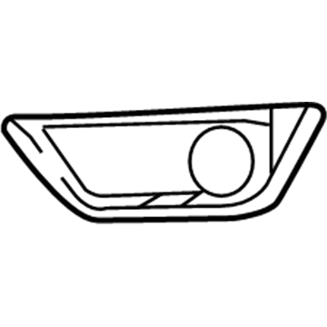 5UP96RXFAB Mopar Fog Lamp Bezel Illustration 1 of 1