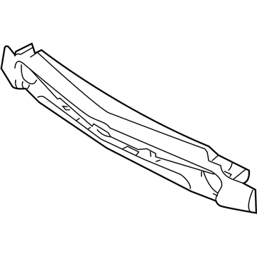 MR957871 Mopar Front Bumper Beam Illustration 1 of 1