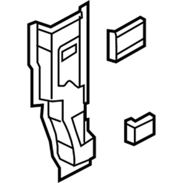 55372531AC Mopar REINFMNT-Door Hinge Illustration 1 of 1