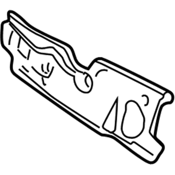 4580767AE Mopar Cowl Plenum Panel Upper Silencer Illustration 1 of 1