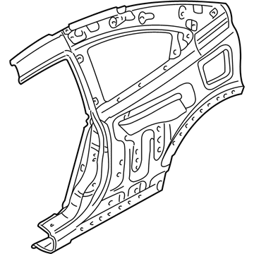 MR535595 Mopar Rear Side Panel Illustration 1 of 1