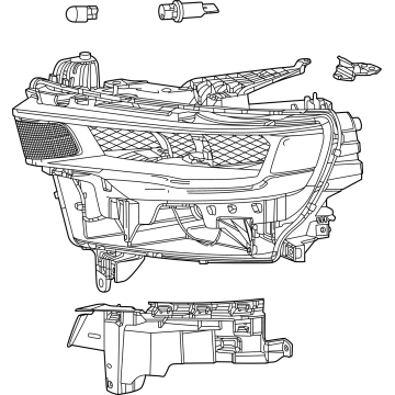 68666440AA Mopar Headlamp Illustration 1 of 1