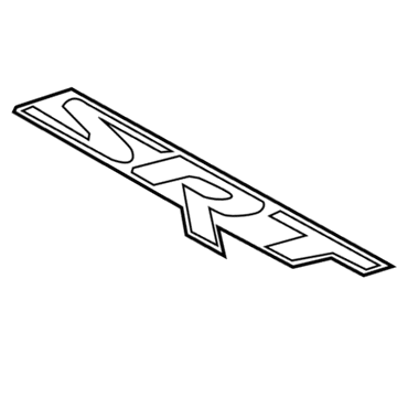 68156147AA Mopar Nameplate Illustration 1 of 1
