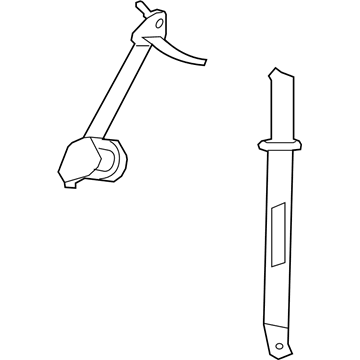 XS711T1AC Mopar Retractor Seat Belt Left Illustration 1 of 1