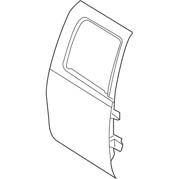55276996AB Mopar Rear Door Illustration 1 of 1