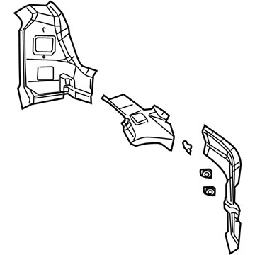 4719933AF Mopar REINFMNT-D Pillar Lower Illustration 1 of 1