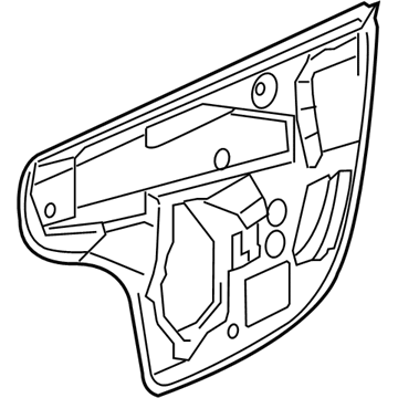 5065162AH Mopar Front Door Shield Illustration 1 of 1
