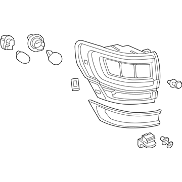 68316193AC Mopar Tail Lamp Illustration 1 of 1