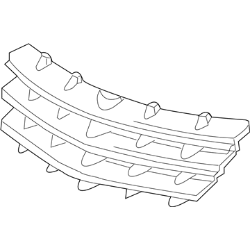 Chrysler Crossfire Grille - 1BY14XS9AB
