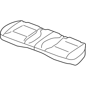 68158388AA Mopar Seat Cushion Rear Foam Illustration 1 of 1