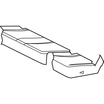 Mopar 1FM481J3AA Rear Seat Cushion Cover 1FM481J3AA Mopar Rear Seat Cushion Cover Illustration 1 of 1