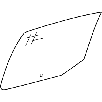 Mopar 5074574AB Rear Door Glass 5074574AB Mopar Rear Door Glass Illustration 1 of 1