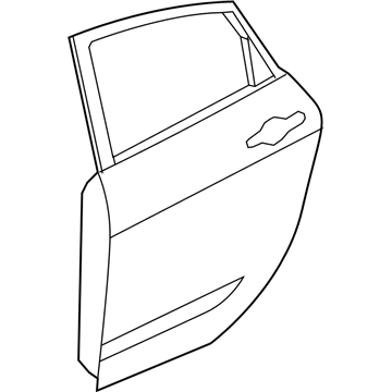 68248178AC Mopar Rear Door Illustration 1 of 1