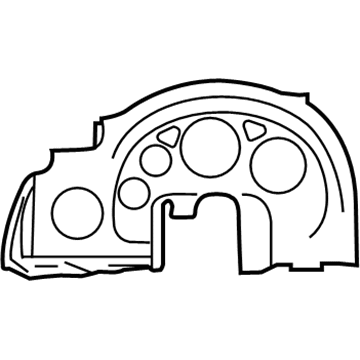 WA87DX9AA Mopar Instrument Cluster Bezel Illustration 1 of 1