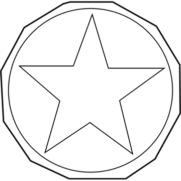 6AG94RXFAA Mopar Hood Decal Illustration 1 of 1