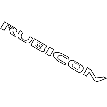 68200547AA Mopar Hood Decal Illustration 1 of 1