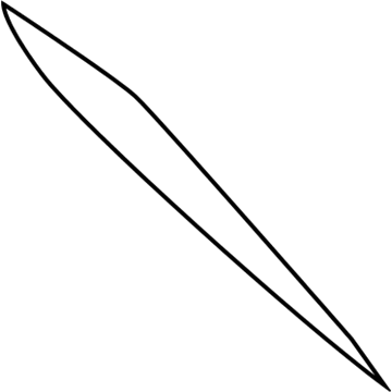 Mopar TQ49WL5AA Rear Header Molding TQ49WL5AA Mopar Rear Header Molding Illustration 1 of 1