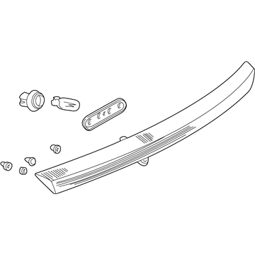 Mopar MR416004 High Mounted Stop Lamp MR416004 Mopar High Mounted Stop Lamp Illustration 1 of 1