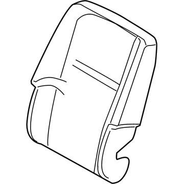 68096306AA Mopar Seat Back Foam Illustration 1 of 1