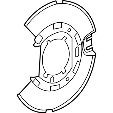 5170481AA Mopar Parking Brake Plate Illustration 1 of 1