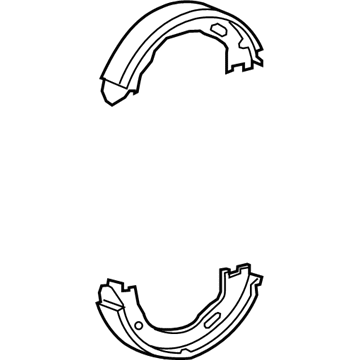 68020626AB Mopar Parking Brake Shoe And Lining Kit Illustration 1 of 1