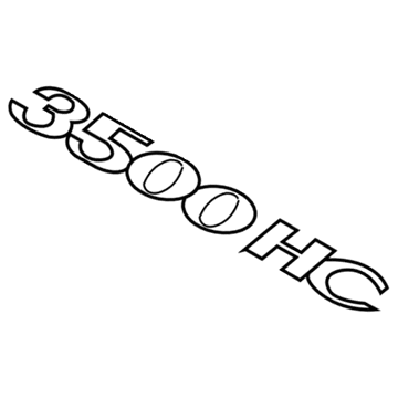 Mopar 5124316AA Nameplate 5124316AA Mopar Nameplate Illustration 1 of 1