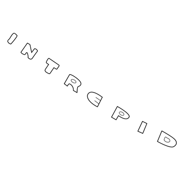 4805182AA Mopar NAMEPLATE-DECKLID Illustration 1 of 1